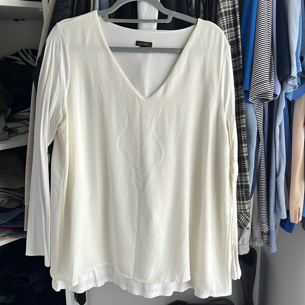J Jill white blouse